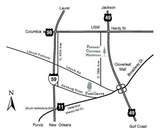 directions to Pine Grove Behavioral Health