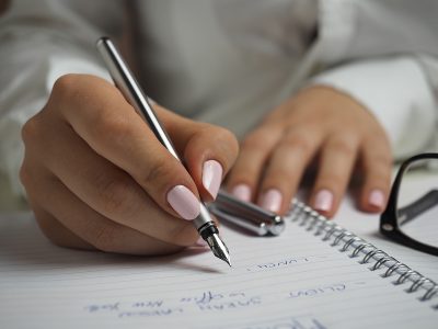 writing down goals